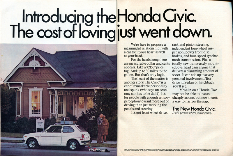 Photo credit: Honda via Newsweek April 9 1973 via Sensei Alan